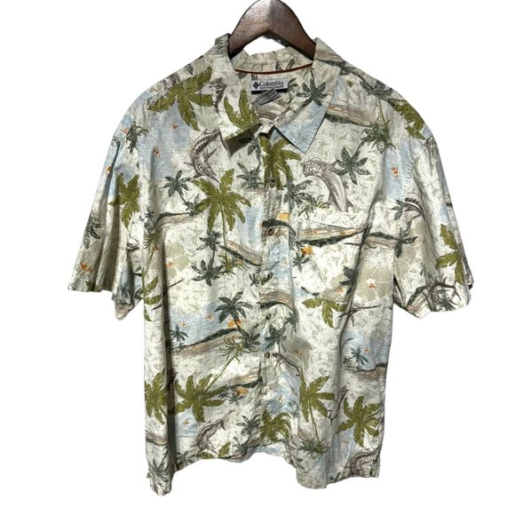 Columbia Hawaiian Shirt Multicolor Size XXL - Picture 1 of 6